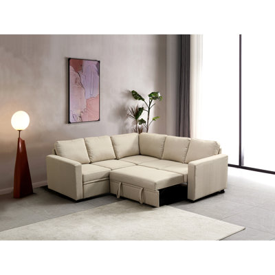 Canapé-lit modulaire en polyester peu encombrant pour les petits espaces de vie et le confort moderne