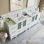 Ensemble de meuble-lavabo double 96 "avec miroir Modern-27042794
