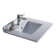 Oxford Ceramic Rectangular Drop-In Bathroom Sink with Overflow