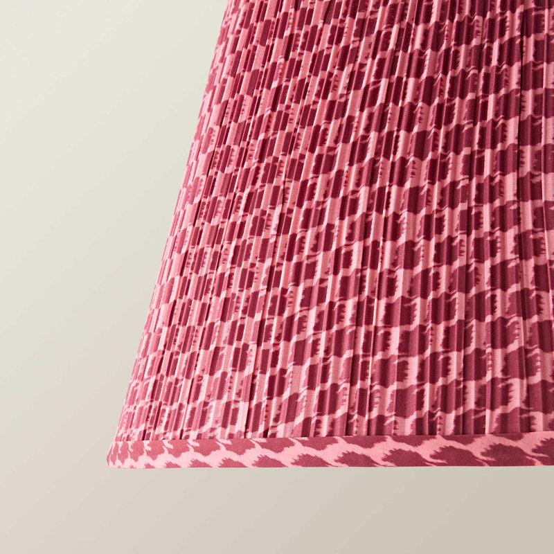 Hildegund 25 cm H Empire Cotton Lamp Shade ( Slip-On ), Pink