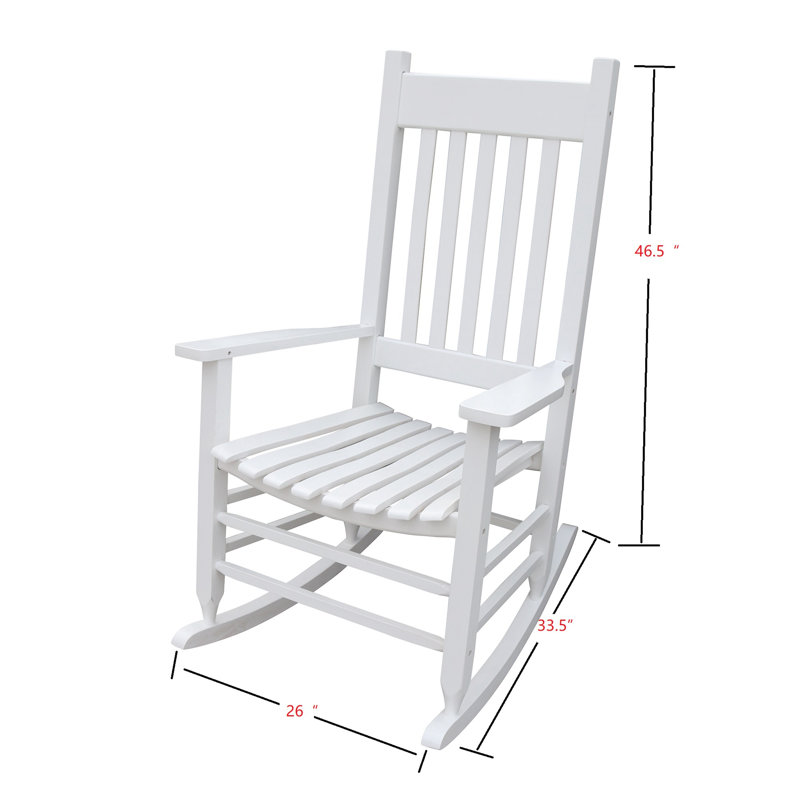 Chaise berçante Efim, Blanc