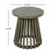 Table d'appoint d'extérieur en bois pour le patio, table basse ronde pour la cour arrière, pelouse et balcon-806003326