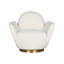 Alba Boucle Swivel Armchair