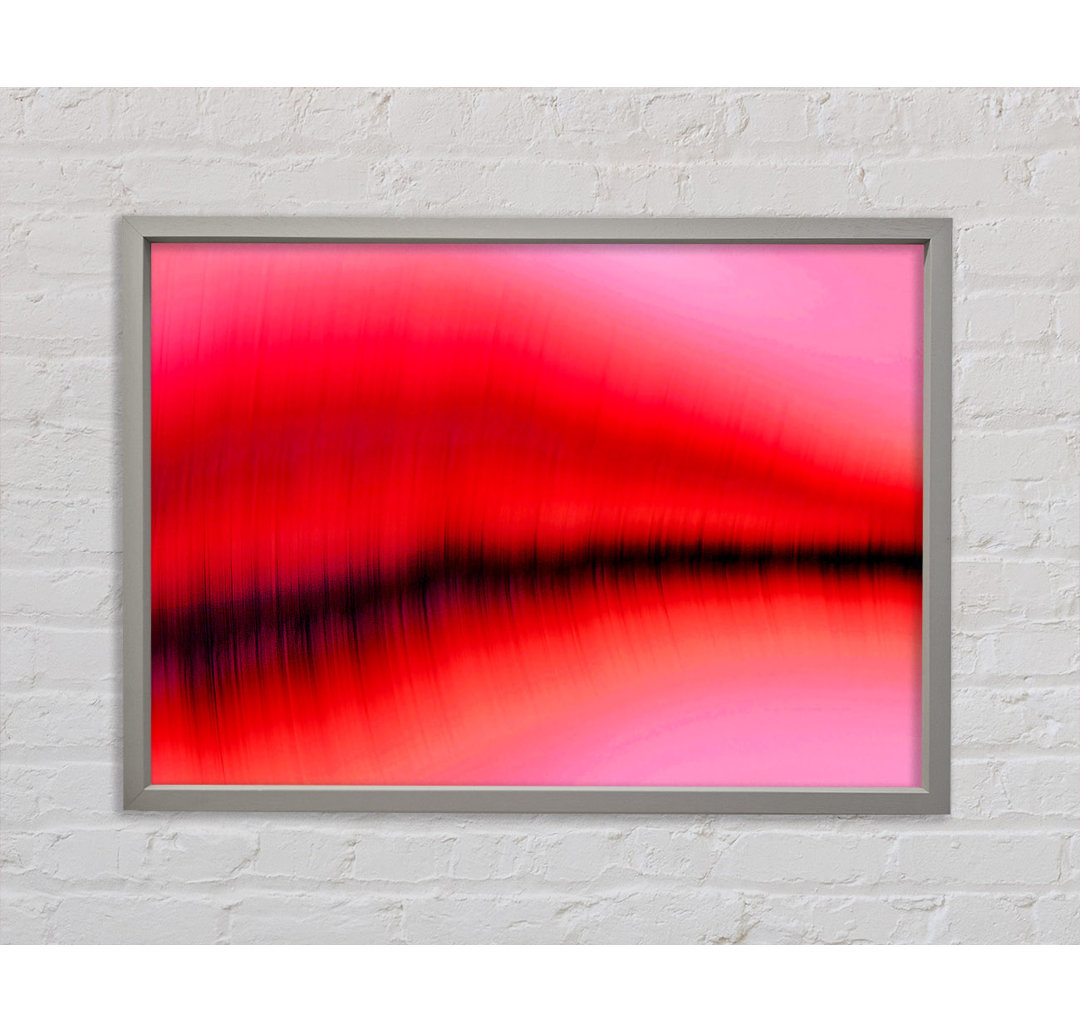 Pink Sound Wave - Einzelner Bilderrahmen Kunstdrucke auf Leinwand