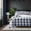 Ensemble de couvre-lit en coton indigo / ivoire 8 pièces-109897400