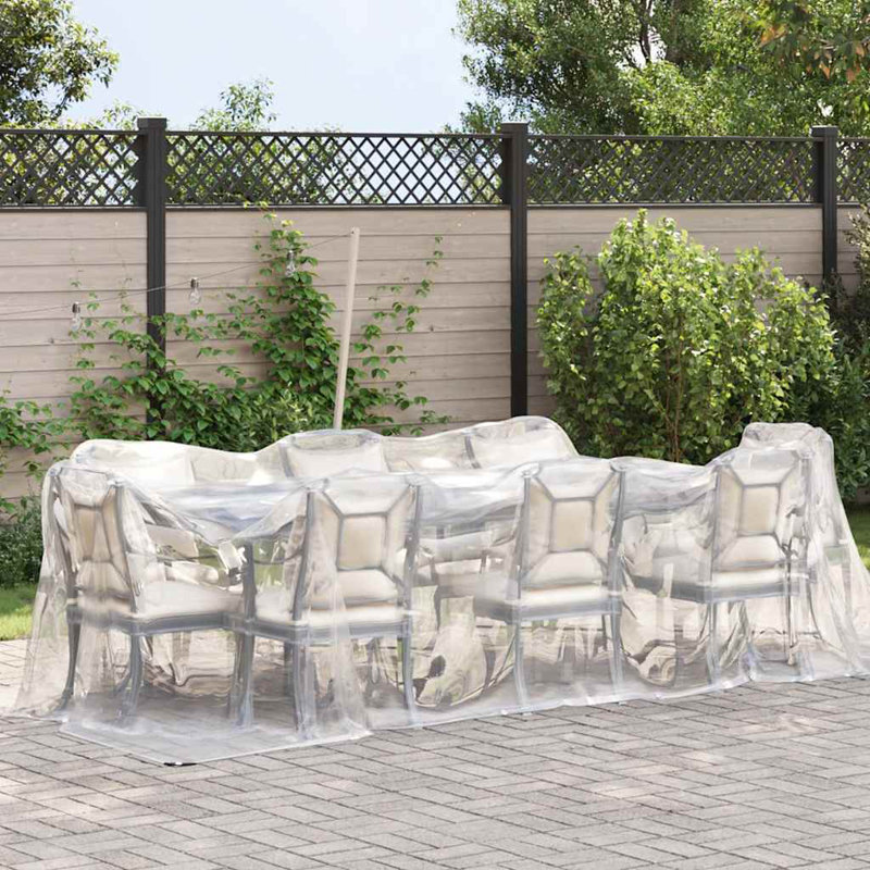 Bâche transparente avec œillets Vidaxl, L 196,8 po x P 79,2 po