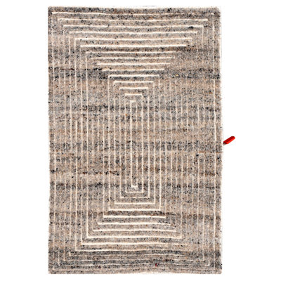 Contemporary, Stuart Street Collection One-of-a-Kind Rectangle 2 X 2'11" Hand Knotted Area Rug
