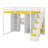 Multifunctional Loft Bed Featuring Built-In Stair Storage, Vanity Desk, Wardrobe, USB Ports & LED Lights-557326916