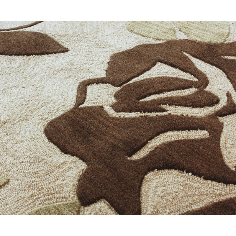 Tapis beige touffeté à la main Imtiaz, Rectangle 5' x 8'