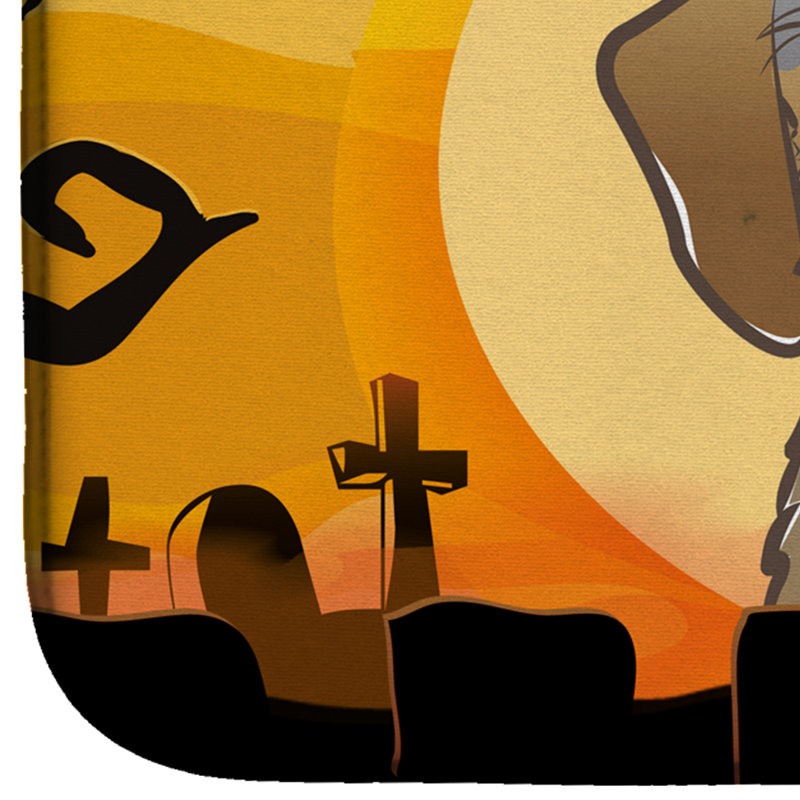 Tapis de séchage braque teckel halloween