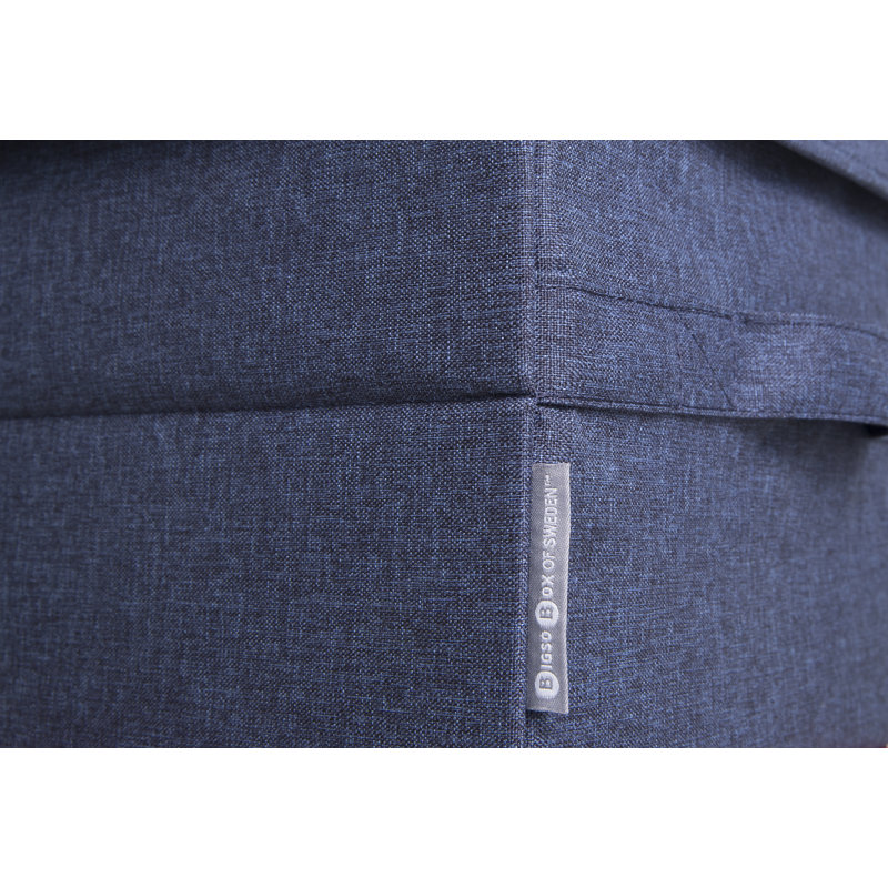 Soft Storage Fabric Box, 8.7" H x 15.75" W x 11.8" D, Navy