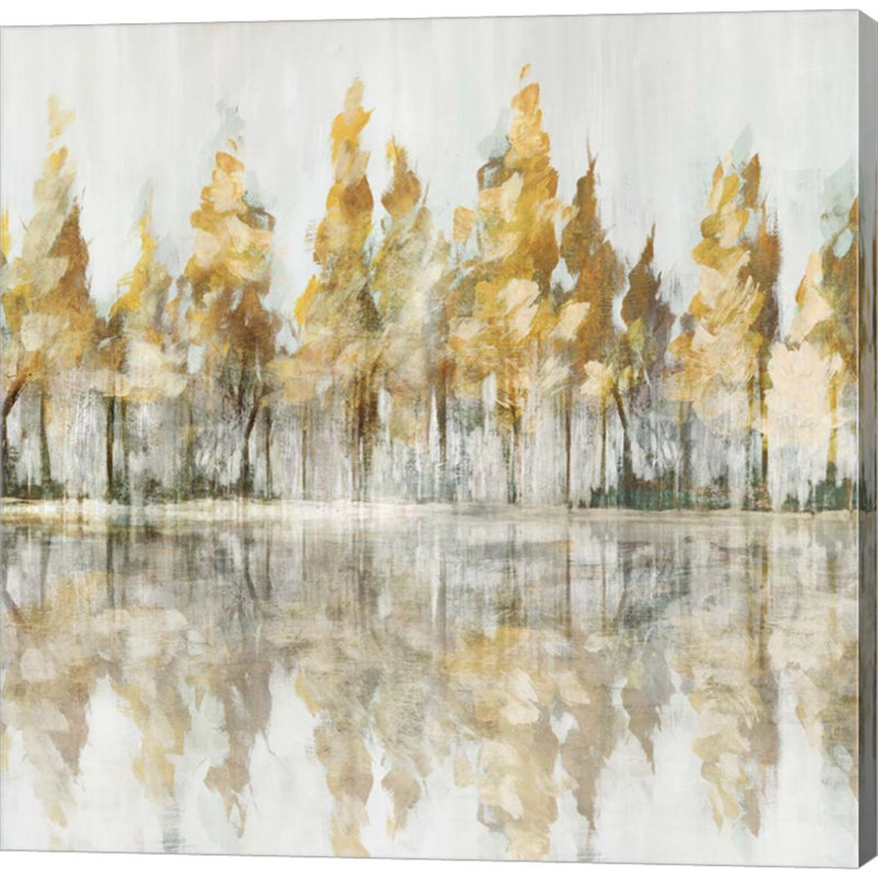 «Across The Narrow Lake» par Isabelle Z, art mural sur toile, H 12 po x l 12 po x P 1,5 po