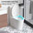Fan-Shaped One-Piece Toilet, Dual Flush 1.1/1.6 GPF with Comfort Height & Soft-Close Seat-120838952