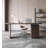 Modern Solid Wood Office Desk with Storage Drawers-2065563593