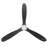 3 Blade Gray Solid Wood Ceiling Fan With Light And Remote Control-60340092