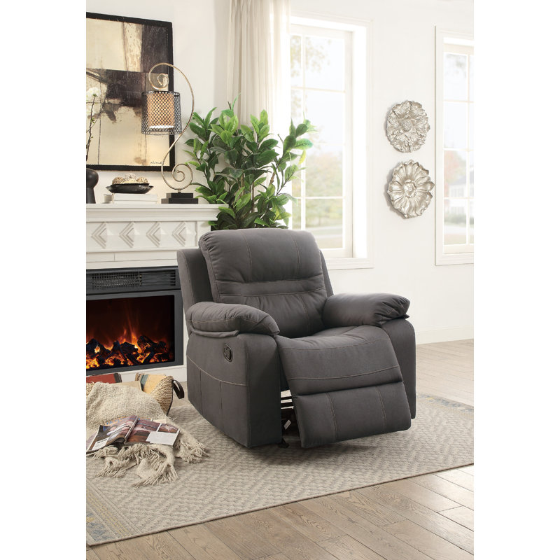Fauteuil inclinable Niels, Similicuir bleu
