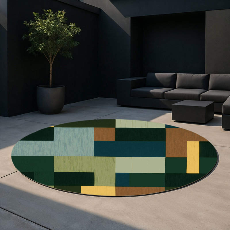 Tapis intérieur et extérieur Strata, Rond 5 pi