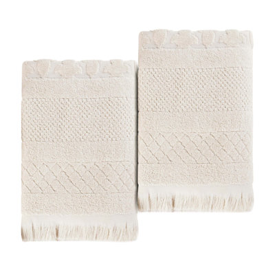 Blue Nile Mills Geometric Luxe Oversized Towels Cotton Bath Sheets, Set Of 2
