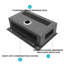 Évier de cuisine 33 po x 22 po x 10 po en acier inoxydable de calibre 16 noir T304 avec cascade, robinet coulissant et passoire