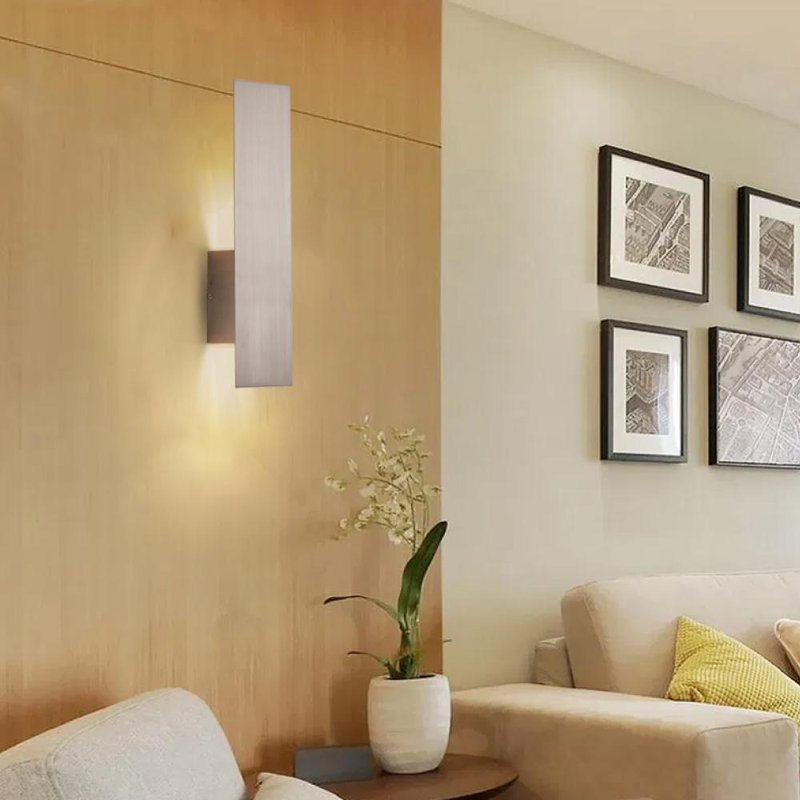 Applique murale 2 lumières DEL, Nickel satiné