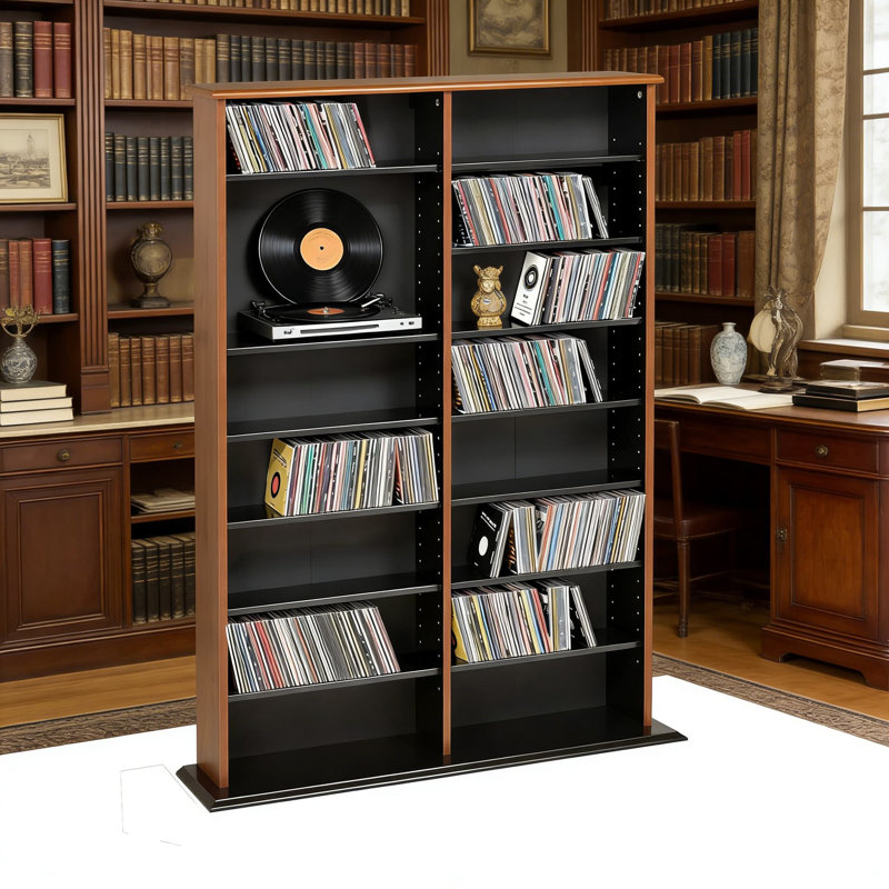 Vitrine murale à double largeur avec 2 colonnes pour un rangement organisé et une présentation élégante