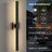 Black Dimmable LED Outdoor Wall Lantern Sconce With Frosted Glass-862363415