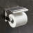 Wall Mounted Toilet Paper Holder With Phone Shelf - Stainless Steel Bathroom Tissue Dispenser, Space Saving Design For Small Bathrooms, Multi Functional Storage For Phone & Essentials