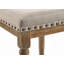 Tabouret à hauteur de comptoir en tissu et chêne vieilli (ensemble de 2)