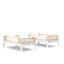 Ensemble de lit superposé simple, commode 6 tiroirs et table de chevet 3 pièces Santos - bleu minuit-103976959