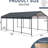 12 X 21 Ft Metal Carport, Rust - Proof And High Strength Galvanized Steel, Ideal For Outdoor Gatherings Heavy Duty Carport With Steel Construction, Vertical Stripe Roof To Reduce Collapse Risk, Multi-123199876
