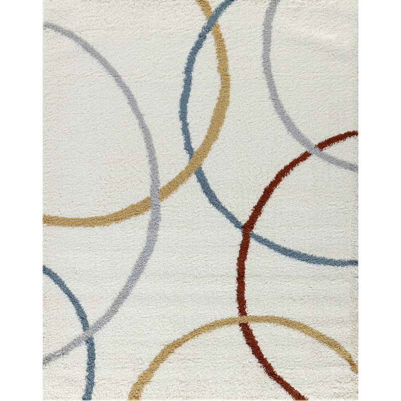 Shaggy Area Rug, Ivory, Rectangle 7'10" x 9'10"