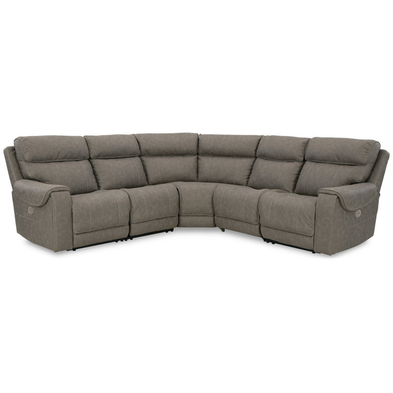 Canapé modulaire inclinable électrique 5 pièces Starbot, Réversible, H 42 po x l 131 po x P 131 po