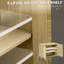 Armoire d'appoint multifonctionnelle avec beaucoup de rangement, idéale pour organiser des articles de maison et rehausser la décoration intérieure