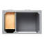 Meuble-lavabo simple 36 po avec plateau en quartz blanc Abbate-85364133