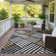 Machine Washable Indoor/Outdoor Bourkelands ACN2339 Geometric Rug