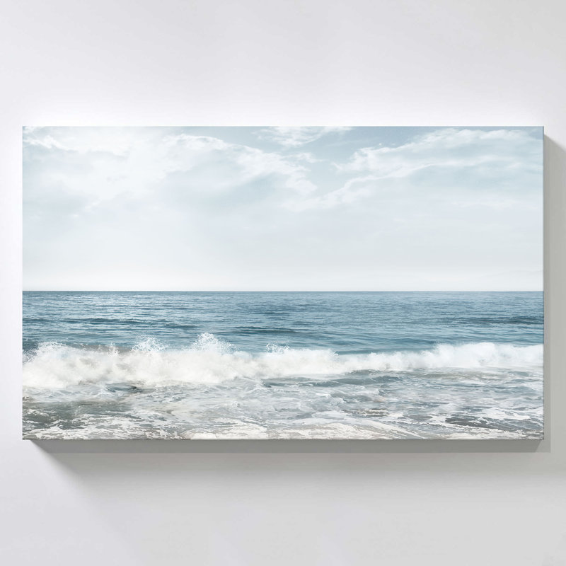 "Crashing Waves" par Mike Calascibetta, reproduction sur toile, H 18 po x l 30 po x P 1 po
