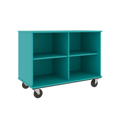 Mobile 4 Compartment Manufactured Wood Cubby