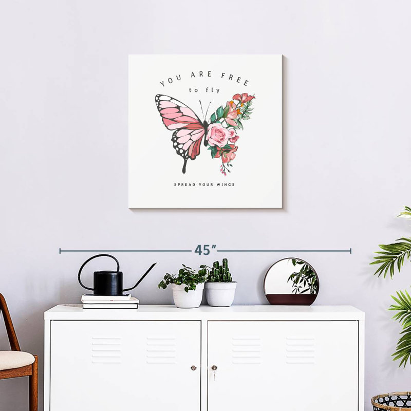 Tergel Free To Fly Typography, 24" H x 24" W