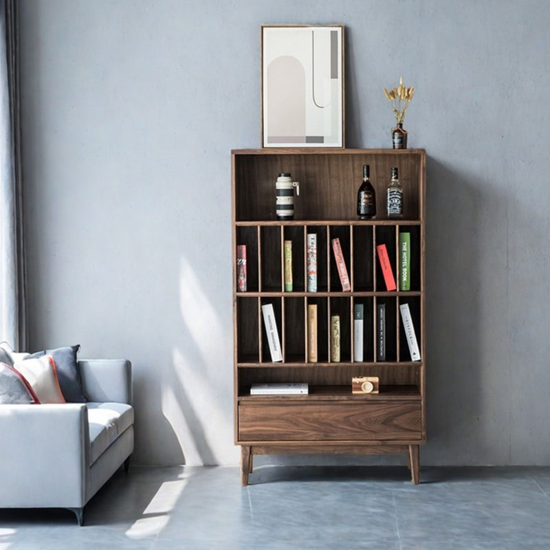 Unique design of solid wood bookcase