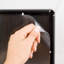 Cadre en aluminium pour affiche Opti Snap - profilé de 0,55 po avec cadre à chargement frontal et antireflet pour affiches, documents et certifications - (noir - argent et 5 x 7 - 8 x 10 po)-19497567-19497565