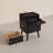Narrow Solid Wood Nightstand with 2 Drawers-285118323-283522431