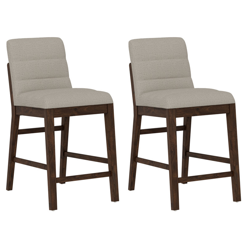 Laneway Gathering Table Set with Upholstered Chairs, 7 Pieces: Table, 6 Chairs