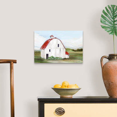 " Red Barn I " by Isabelle Z Painting Print