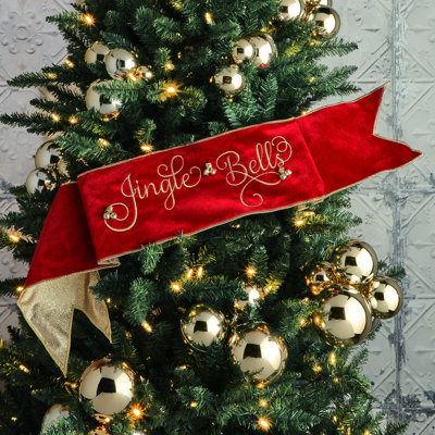 Bannière en velours 6 "X44" Jingle Bells