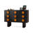 Modern Black Solid Wood Sideboard
