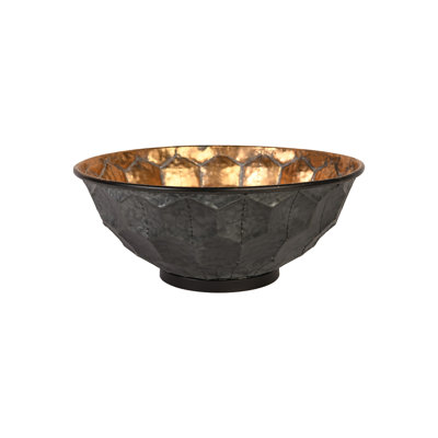 Medium Gold And Grey Turtle Shell Bowl