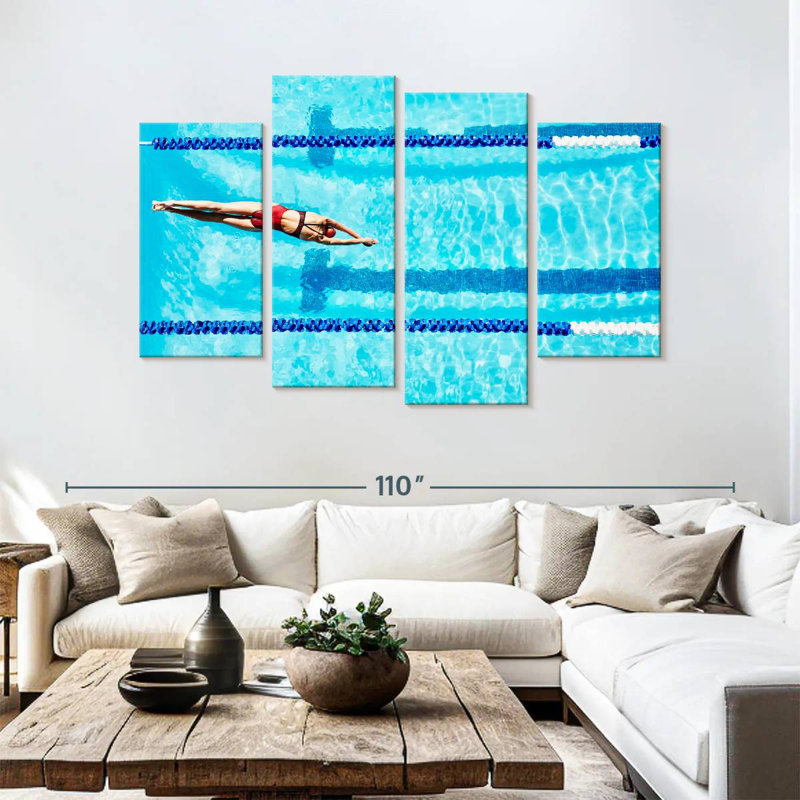 Sireci Competitive Swimming Athlete, 54" H x 84" W