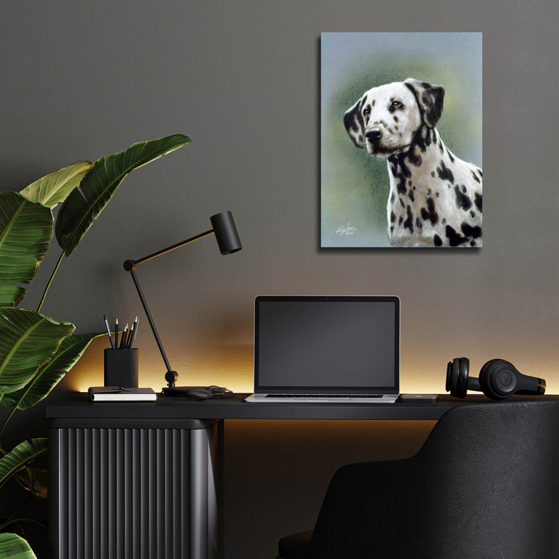 «Puppy Eyes Dalmatian» par John Silver, H 16 po x l 12 po x P 0,13 po