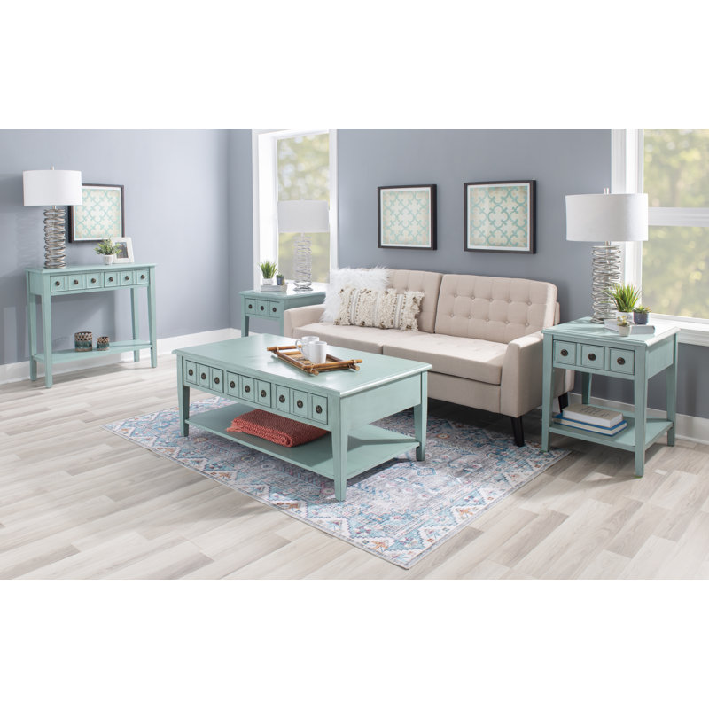 Alfonzo Coffee Table by Sand & Stable, Teal