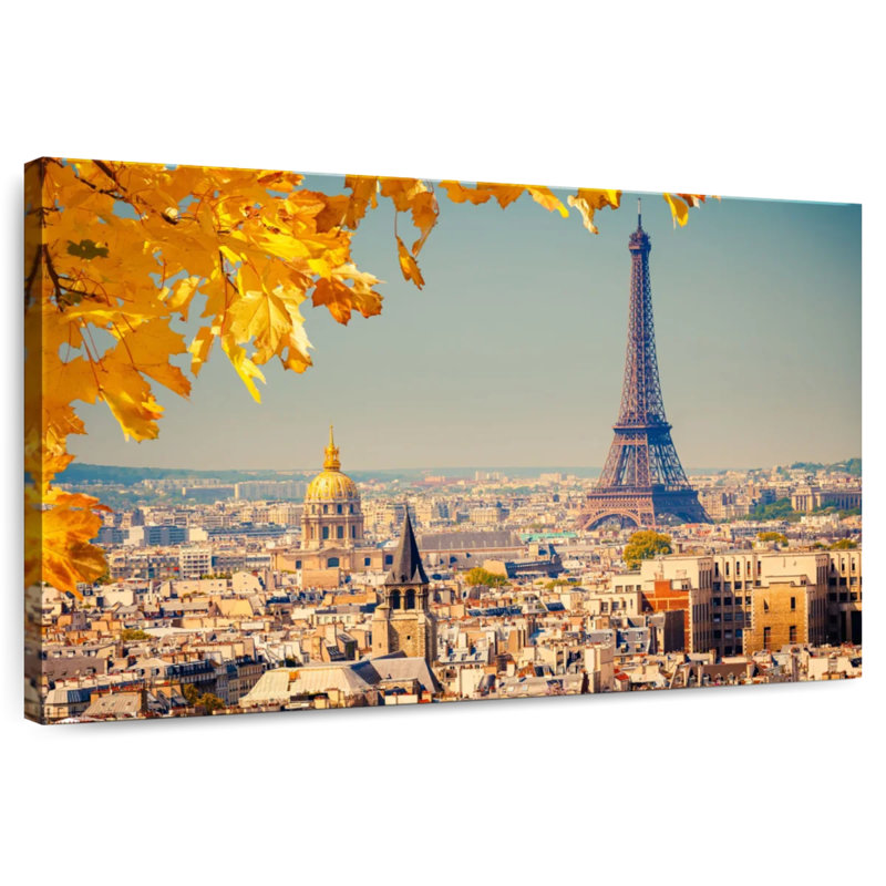 Ravi Autumn Eiffel Tower Skyline, 8" H x 12" W